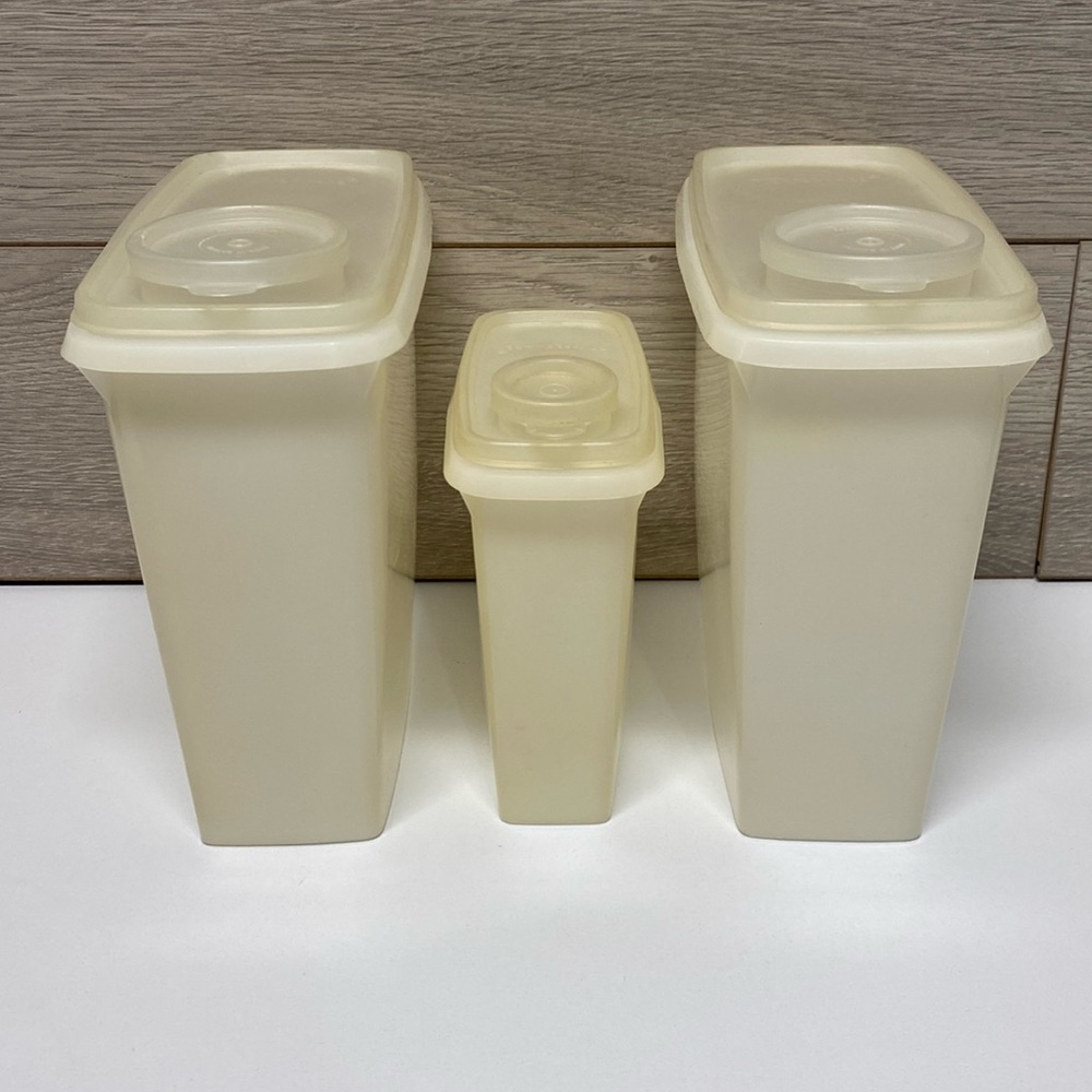 Vintage Cereal Tupperware Storage Containers